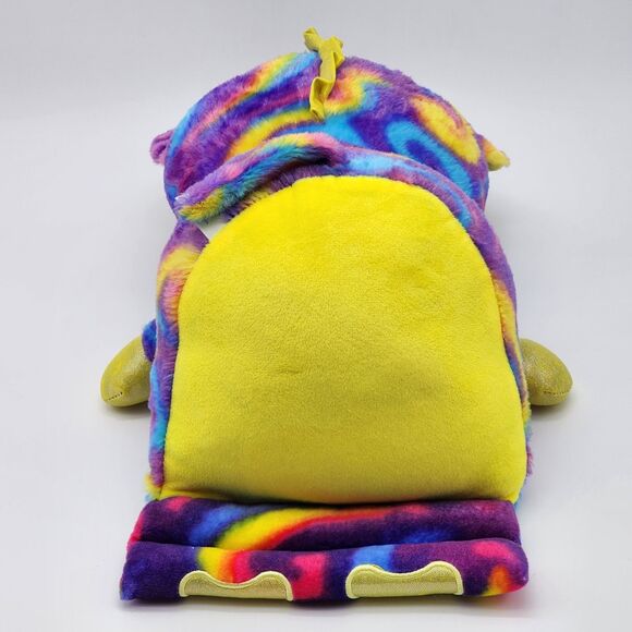 Scent Sations Big Eyes Rainbow Unicorn Plush Tablet Holder 14" - Picture 3 of 7
